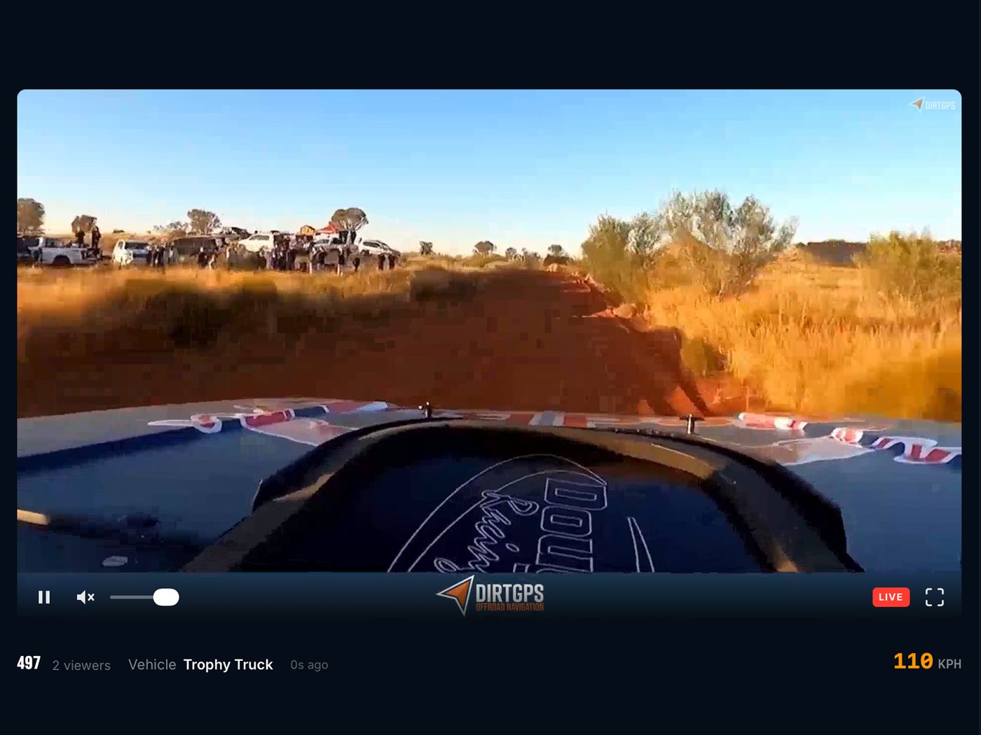 Live Streaming: up to four in-car cameras with overlays